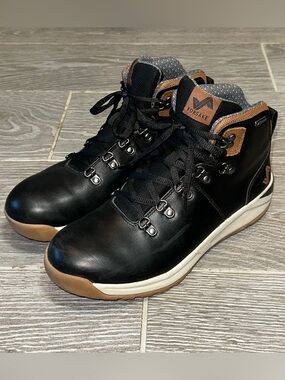 Forsake Halden Men's 10 Waterproof Premium Leather Hiking Boot Black/Tan Casual